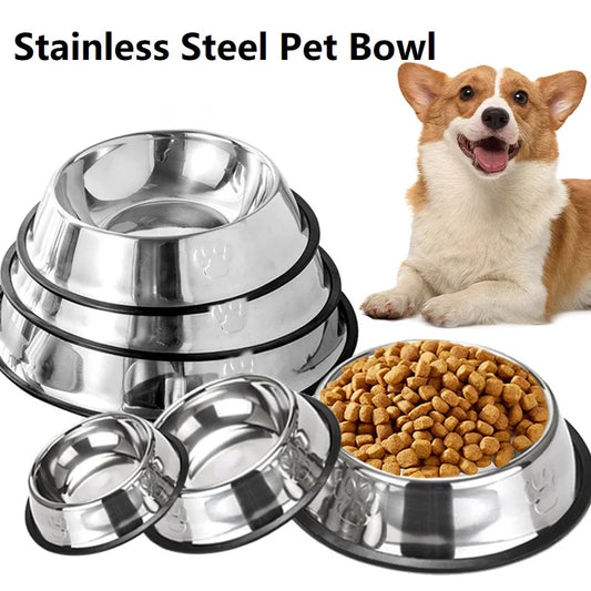 Enjoy Mealtime With Stainless Dog Bowl